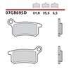 Off-road sintered front brake pads - MQ-07GR69-SD-A