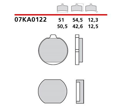 Organic original equipment front brake pads- MQ-07KA01-22-A
