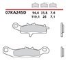 Off-road sintered front brake pads - MQ-07KA24-SD-A