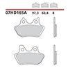 Sintered front brake pads - MQ-07HD16-SA-A