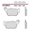 Organic rear brake pads for scooters - MQ-07109-CC-P