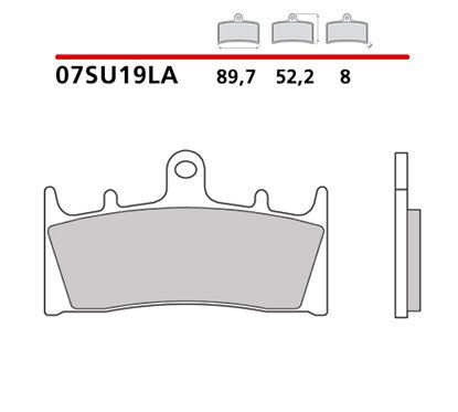 Tourist sintered front brake pads - MQ-07SU19-LA-A Brembo