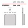 Organic rear brake pads for scooters - MQ-07088-CC-P Brembo