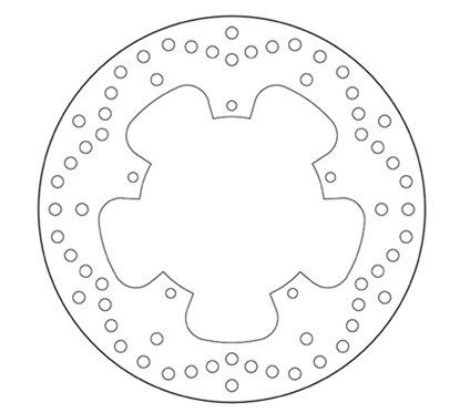 Fixed front brake disc Brembo - MQ-68B407B6-A