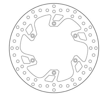 Fixed front brake disc Brembo - MQ-68B407B8-A