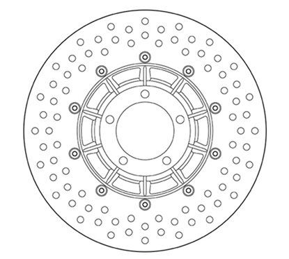 Fixed front brake disc Brembo - MQ-68B407B1-A