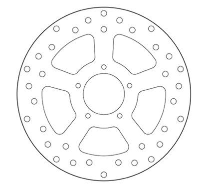 Fixed front brake disc Brembo - MQ-68B407A9-A