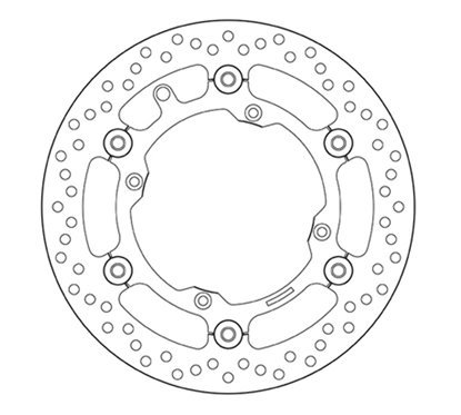 Front floating brake disc Brembo - MQ-78B40814-A