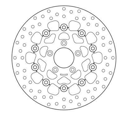 Front floating brake disc Brembo - MQ-78B40891-A