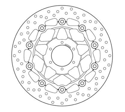 Front floating brake disc Brembo - MQ-78B40827-A