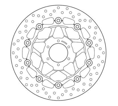Front floating brake disc Brembo - MQ-78B40826-A