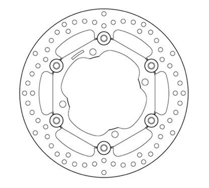 Front floating brake disc Brembo - MQ-78B40811-A