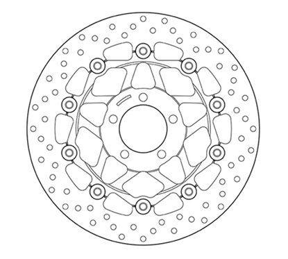 Front floating brake disc Brembo - MQ-78B40841-A