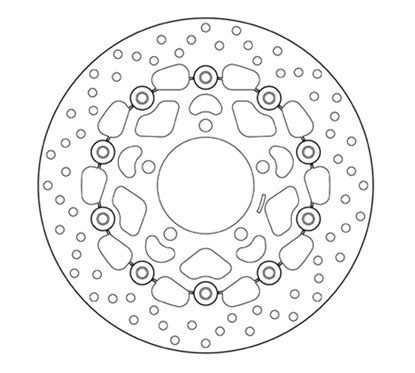 Front floating brake disc Brembo - MQ-78B40815-A