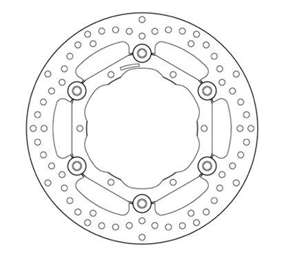 Front floating brake disc Brembo - MQ-78B40813-A