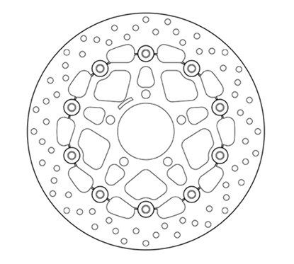 Front floating brake disc Brembo - MQ-78B40821-A