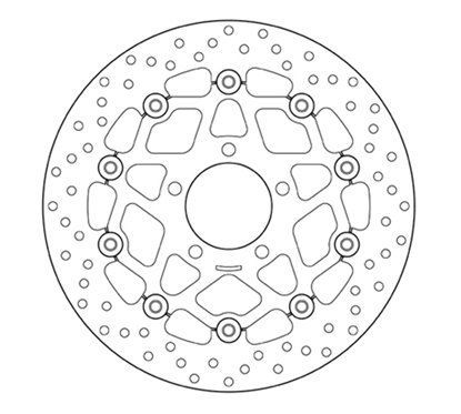 Front floating brake disc Brembo - MQ-78B40842-A