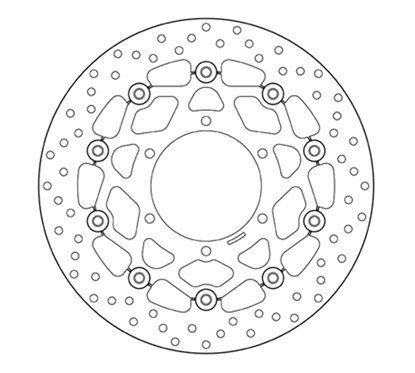Front floating brake disc Brembo - MQ-78B40863-A