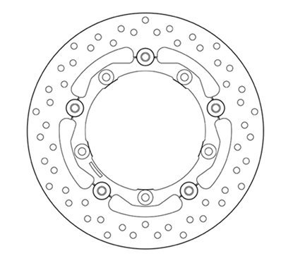 Front floating brake disc Brembo - MQ-78B40817-A
