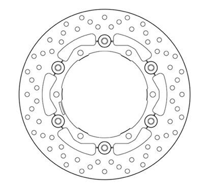 Front floating brake disc Brembo - MQ-78B40818-A