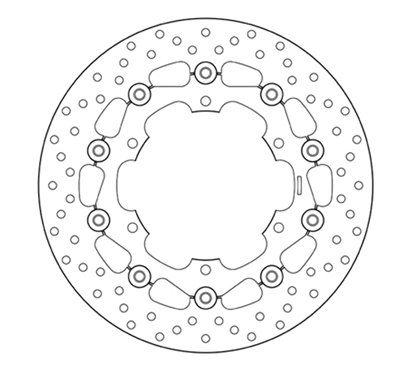 Front floating brake disc Brembo - MQ-78B40830-A