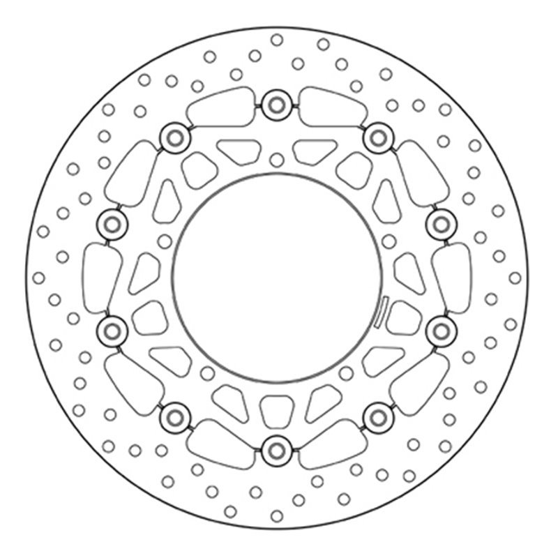 Front floating brake disc Brembo - MQ-78B40871-A