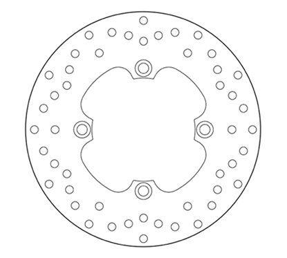 Fixed rear brake disc Brembo - MQ-68B40780-P