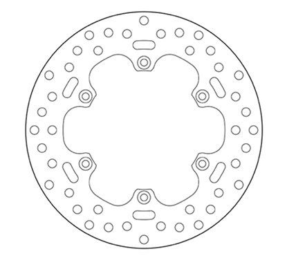 Fixed rear brake disc Brembo - MQ-68B40752-P