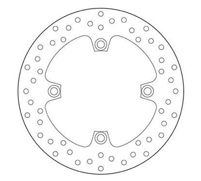 Fixed rear brake disc Brembo - MQ-68B40783-P