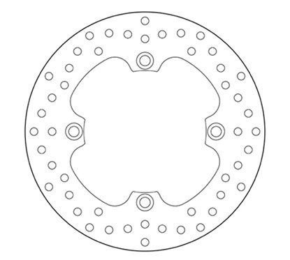 Fixed rear brake disc Brembo - MQ-68B40754-P
