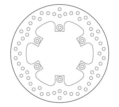 Fixed rear brake disc Brembo - MQ-68B40746-P