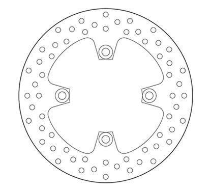 Fixed rear brake disc Brembo - MQ-68B40779-P