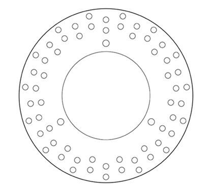 Fixed rear brake disc Brembo - MQ-68B40765-P