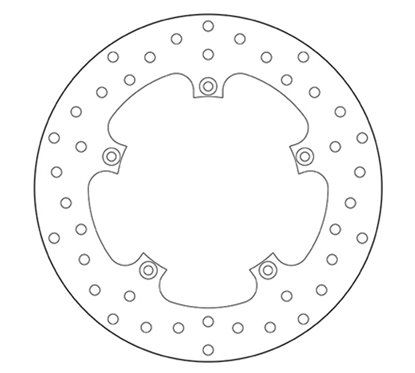 Fixed rear brake disc Brembo - MQ-68B407A8-P