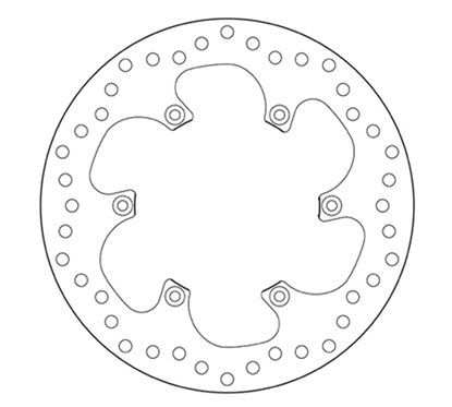 Fixed rear brake disc Brembo - MQ-68B40784-P