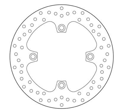 Fixed rear brake disc Brembo - MQ-68B407A1-P
