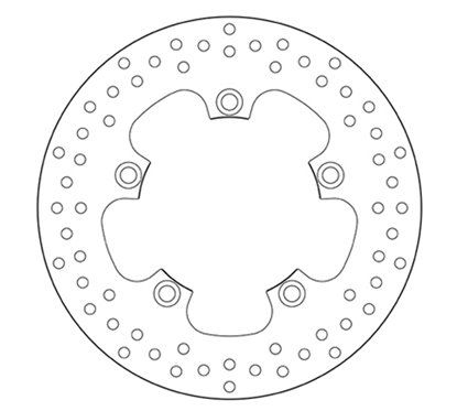 Fixed rear brake disc Brembo - MQ-68B407A2-P