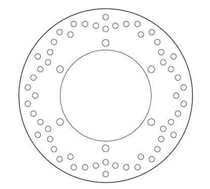 Fixed rear brake disc Brembo - MQ-68B40755-P
