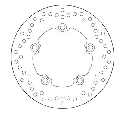 Fixed rear brake disc Brembo - MQ-68B40750-P