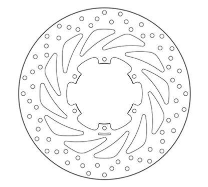 Fixed front brake disc Brembo - MQ-68B407G5-A
