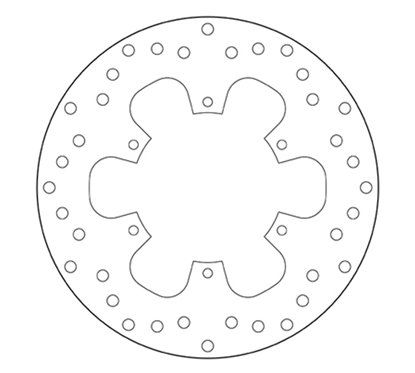 Fixed rear brake disc Brembo - MQ-68B40774-P