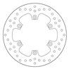 Fixed rear brake disc Brembo - MQ-68B407E4-P
