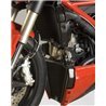 Radiator Guards (2piece) for Ducati 848 Streetfighter '12-'15 R&G RAD0116BK