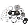 Kit trasmissione a cinghia aperta con piastra motore monopezzo cromata Belt Drives - PP-11200356