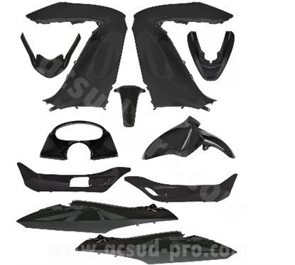 TNT kit carene 11 pezzi carena honda pcx 125 2011-13 nero 369000C