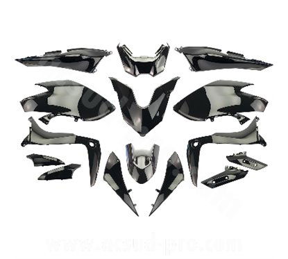 TNT kit carene 15 pezzi carena yamaha tmax 530 2017-19 sx / dx ner otipo originale 367314