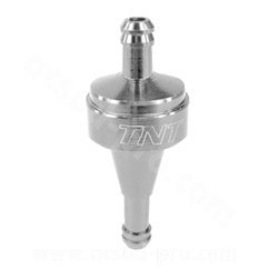 TNT filtro benzina cnc argento d.6 smontabile 425020