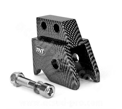 TNT rialzo ammortizzatore in allumino minarelli 2 posizioni carbon look 520608