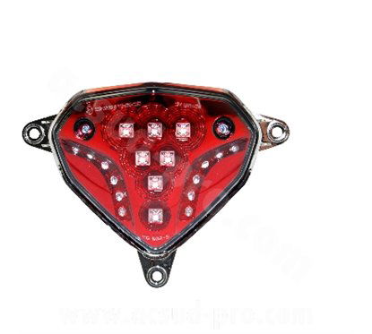 TNT stop / fanale / faro posteriore nitro / aerox 2013 con frecce, omologato 204318C