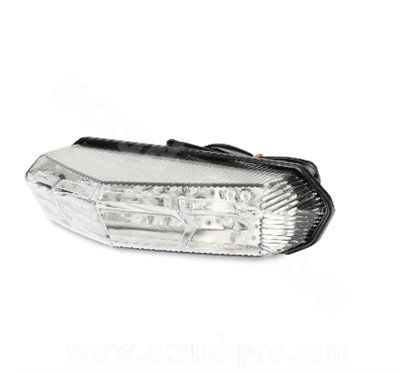 TNT stop / fanale / faro posteriore stop led leds trasparente omologato ducati monster derbi...
